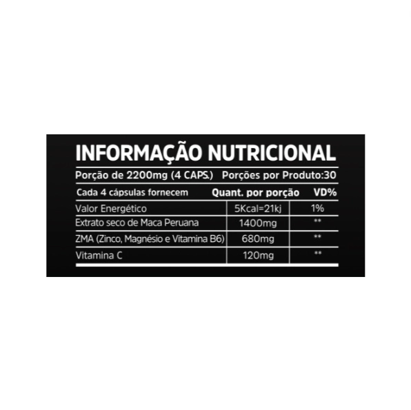 Maca Peruana Black, 2200mg, 120 Cápsulas, Sunfood