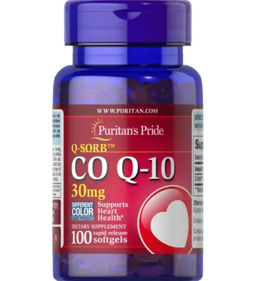 Coenzima Q10, 30mg, 100 Cápsulas em Gel, Puritan's Pride