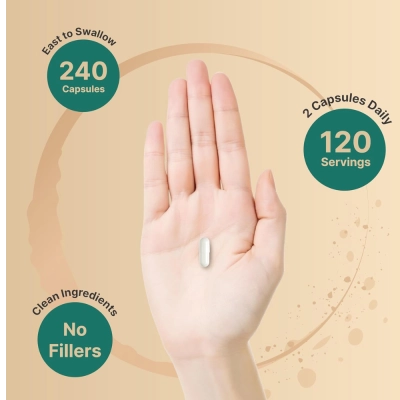 Magnésio Triple Complex, Relaxamento, Qualidade do Sono e Equilíbrio Diário, 240 Cápsulas, NatureBell