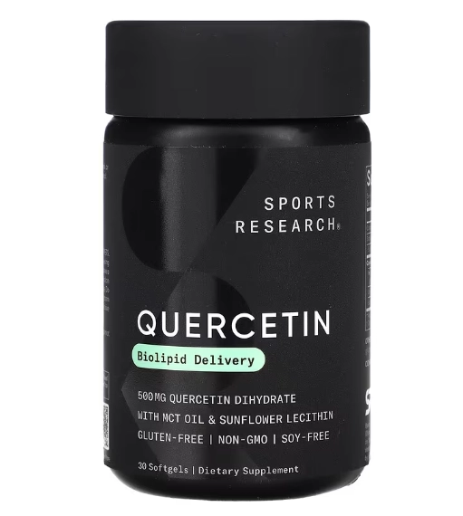 Quercetina 1250mg, 30 Softgels, Sports Research