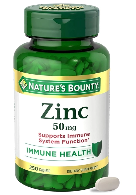Zinc 50mg, 250 Cápsulas, Nature's Bounty