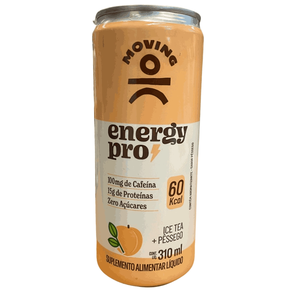 Suplemento Energy Pro 310ml, Bebida Energética com Proteína e Aminoácidos Moving