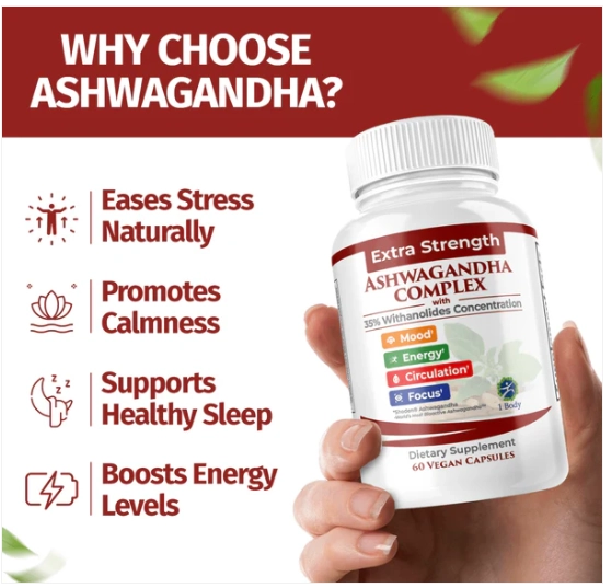 Ashwagandha Complex, 60 Cápsulas, 1 Body