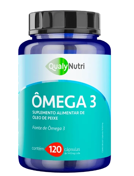 Ômega 3, 1000mg, 120 Cápsulas, QualyNutri