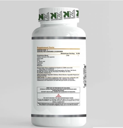 DMZ, Potencializador Natural da Testosterona, 60 Capsulas, KN Nutrition