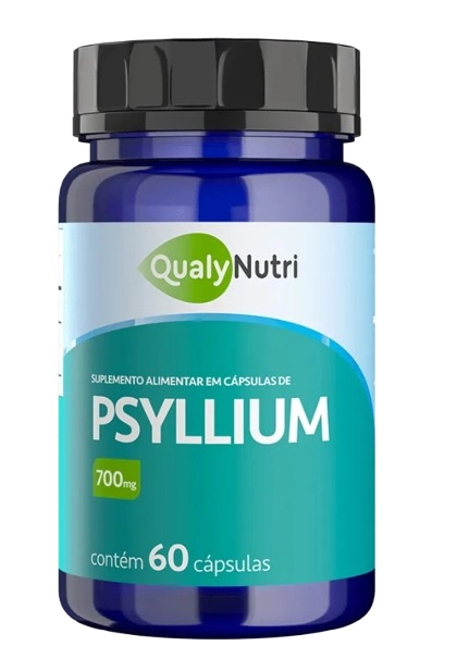 Psyllium 700mg, 60 Cápsulas, QualyNutri