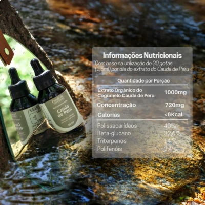 Extrato Líquido Cauda De Peru 60ml, Imunidade E Vitalidade - Microdose Life