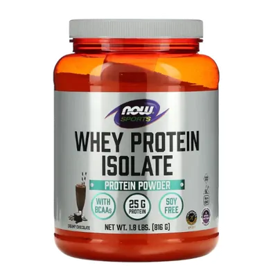 Whey Protein,  Isolado de Proteína Soro do Leite, Sabor Chocolate holandês, 816g, Now