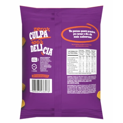 Fitzei Snacks, Suplemento Alimentar Crocante com 20g de Proteínas, 45g Sabores, Vitafor