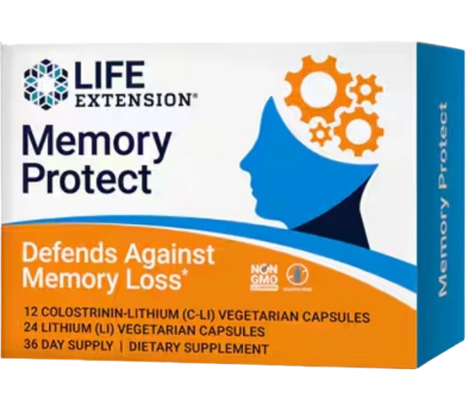 Memory Protect, Suporte de memória, Cognição, fórmula avançada, 36 Doses, Life Extension