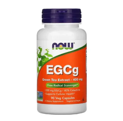 Extrato de Chá Verde, EGCG, 400 mg, 90 Cápsulas , Now