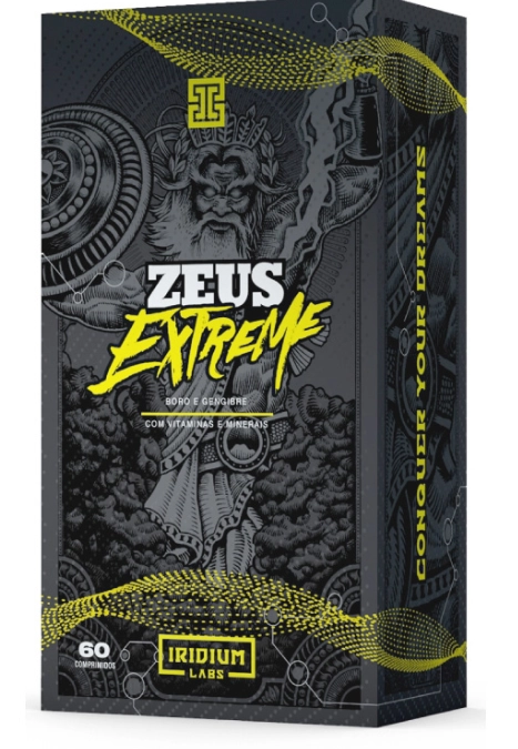 Zeus Extreme,  Boro e Gengibre com Vitaminas e Minerais, 60 Comprimidos, Iridium Labs
