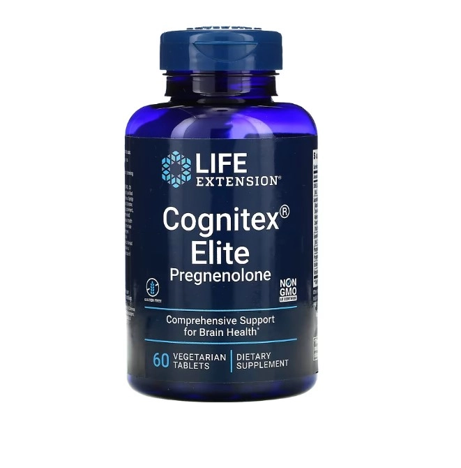 Cognitex Elite Pregnenolone, 60 Comprimidos, Life Extension