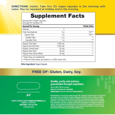 Daily Digestive, Prebiotic Fiber, 150 Cápsulas, Renew Life