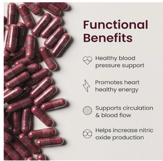 SuperBeets, Raiz de Beterraba 1000mg, 180 Cápsulas, HumanN