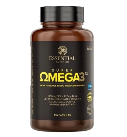 Super Ômega-3 TG, 180 Cápsula, Essential Nutrition
