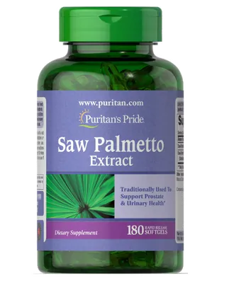 Extrato de Saw Palmetto, 180 Softgels, Puritan's Pride