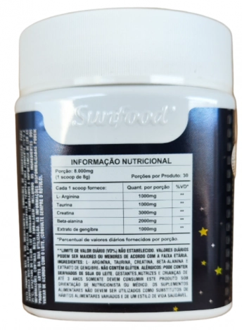 Energymax Noite, 240g Solúvel, Sunfood