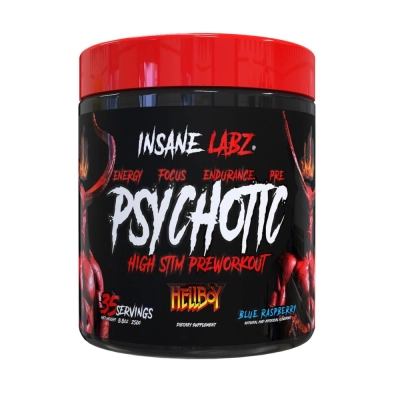 Pré-Treino Psychotic Hellboy, 35 Doses (Beta-Alanina, Citrulina e Cafeína), Insane Labz