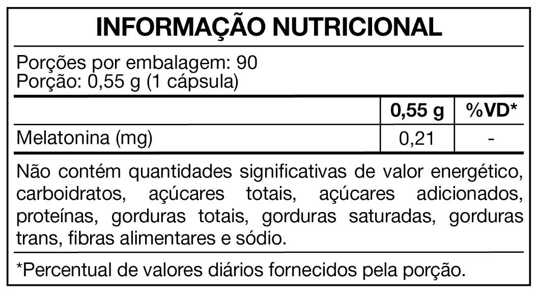 Melatonina Acalentus 0,21mg, 90 Cápsulas, Maxinutri