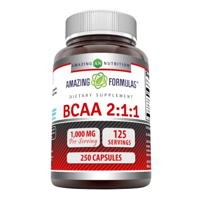 BCAA 2:1:1 1000mg 250 Cápsulas, Amazing Formulas
