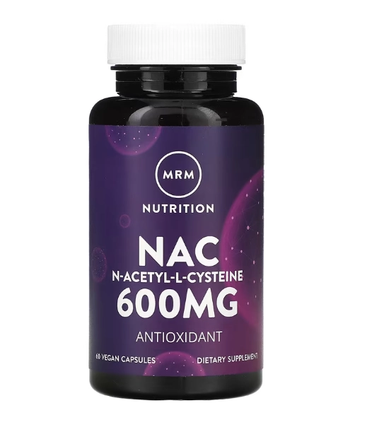 Nac, N-Acetil L-Cisteína, 600mg, 60 Cápsulas, MRM Nutrition