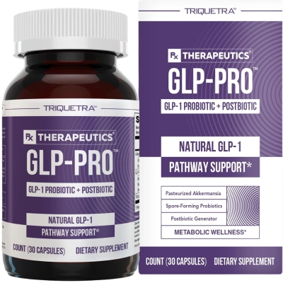 GLP-Pro Probiotic & Postbiotic, Controle do Apetite, 30 Cápsulas, Triquetra
