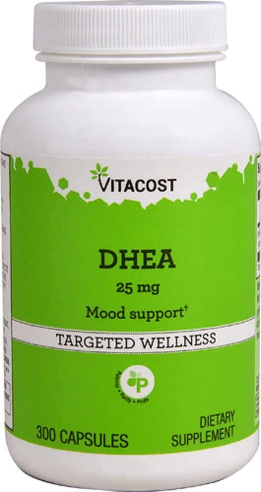 Dhea 25mg, 300 cápsulas, Vitacost