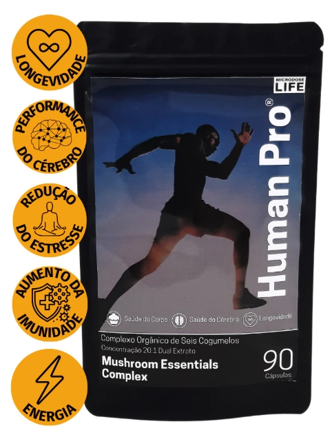 Human Pro, Complexo de Cogumelos, 90 Cápsulas, Microdose Life