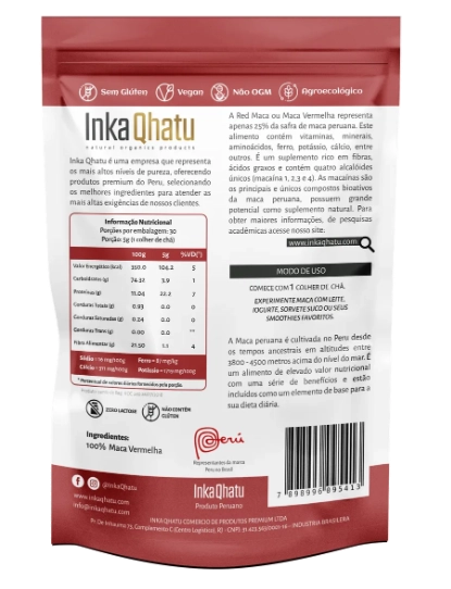 Red Maca Peruana, 150g, Inka Qhatu