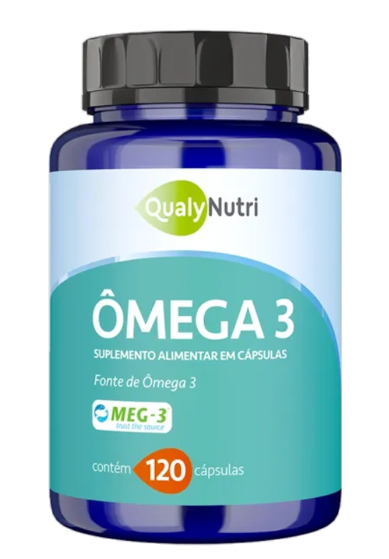 Ômega 3 1000mg, 120 Cápsulas, QualyNutri