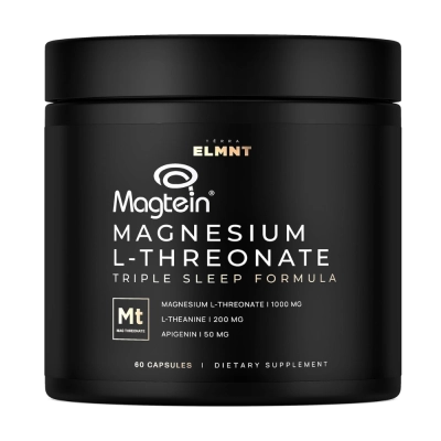 Magnésio L-Treonato, 1000mg, Saúde Cognitiva e Relaxamento, 60 Cápsulas, Terra ELMNT