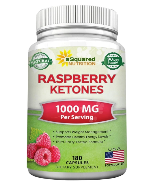 Raspberry Ketones 1000mg, 180 Cápsulas, aSquared Nutrition
