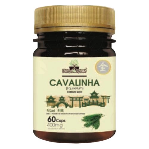 Cavalinha extrato seco, 60 Capsulas, Folhas e Raízes