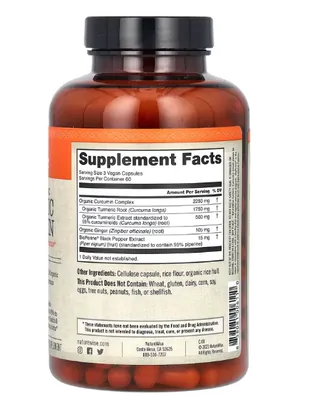 Turmeric, Cúrcuma Orgânica, 180 Cápsulas, NatureWise