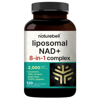 Liposomal NAD+ 8 em 1 Complex, 2000mg, 120 Cápsulas, NatureBell