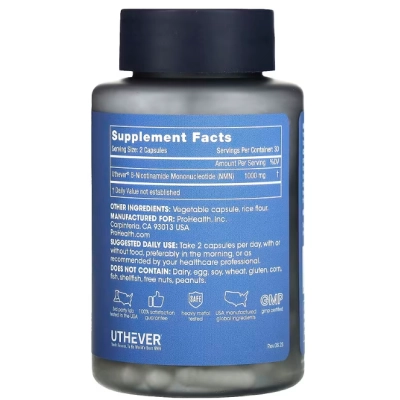 NMN Pro 1000, 60 Cápsulas, ProHealth Longevity