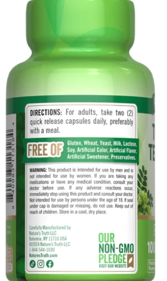 Tribulus Terrestris, 1000mg, 100 cápsulas, Nature's Truth