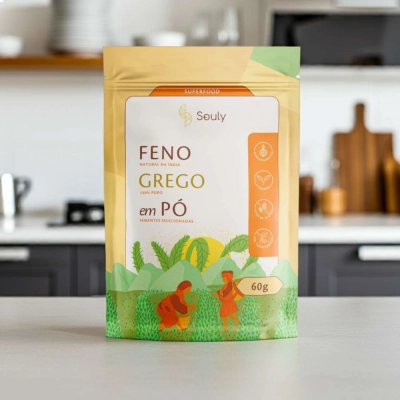 Feno Grego em Pó, 60g, Souly