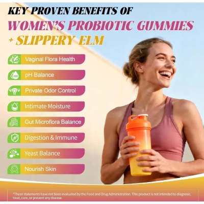 Probiotics Womens, Probióticos para Mulheres, 50 Bilhões De CFU, 60 Gomas, Totaria Health