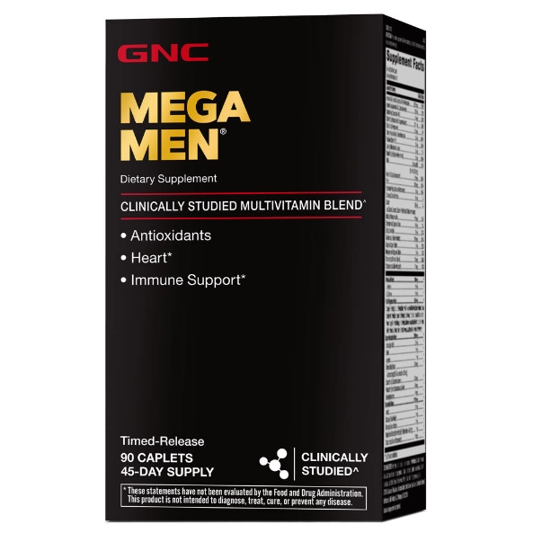 Multivitamínico Mega Men, 90 Cápsulas, GNC