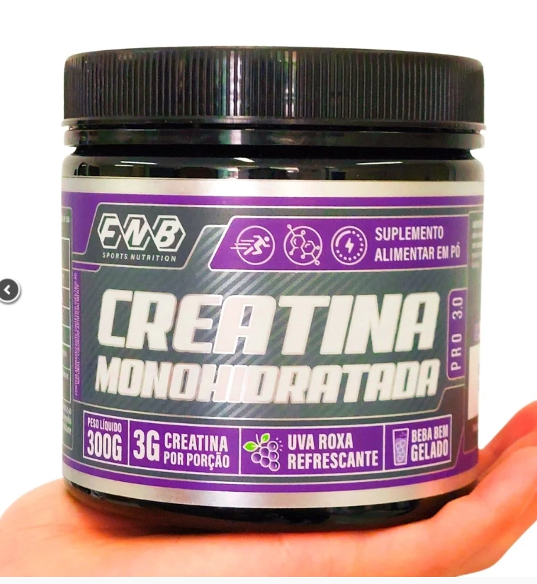 Creatina Monohidratada, 300g, Sabor Uva Roxa, Flora Nativa