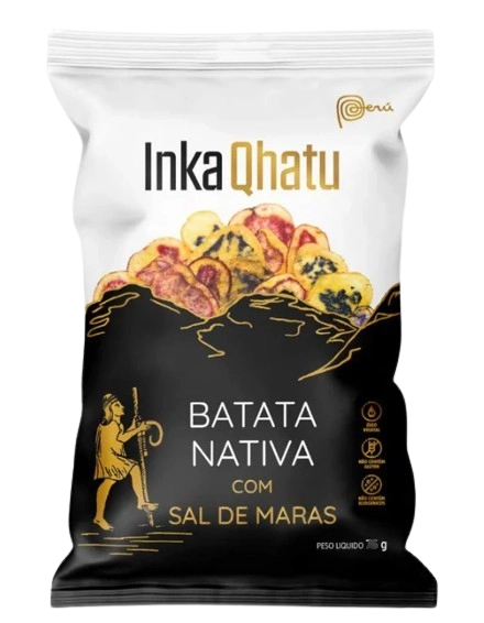 Chips de Batata Nativa com Sal de Maras, 50g, Inka Qhatu