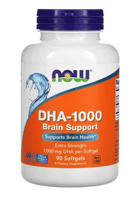 DHA 1000, Força Extra, 1000mg, 90 Cápsulas, Now