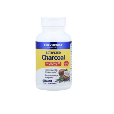 ACTIVATED CHARCOAL, 60 CAPSULAS, ENZYMEDICA