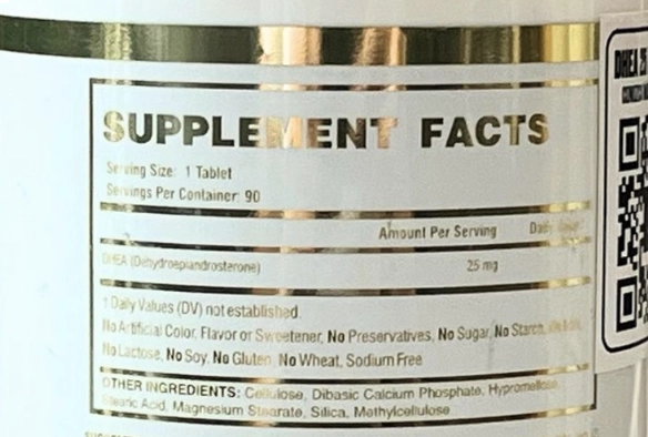 DHEA 25mg, 90 Cápsulas, LanderFit