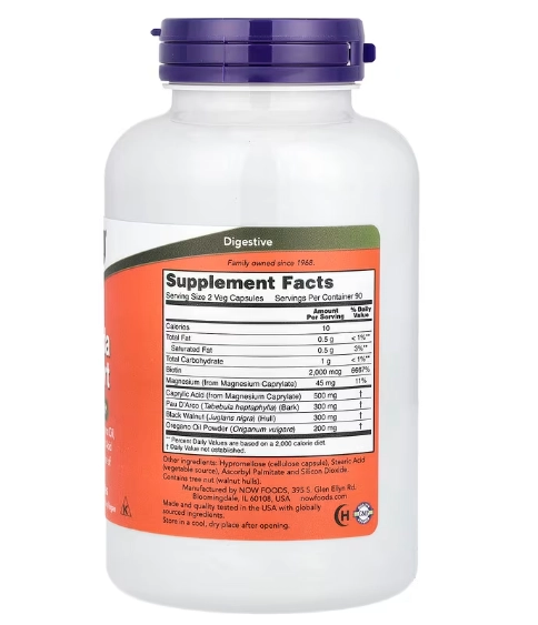 Candida Support, Saúde Intestinal, 180 Cápsulas, Now