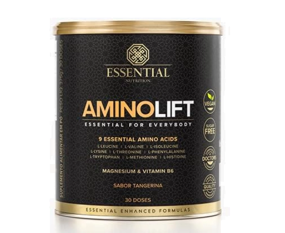 Aminolift, 375g Sabor Tangerina, Essential Nutrition