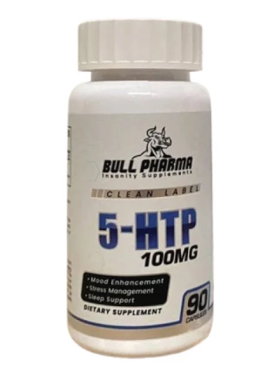 5-HTP 100mg, 90 Cápsulas, Bull Pharma