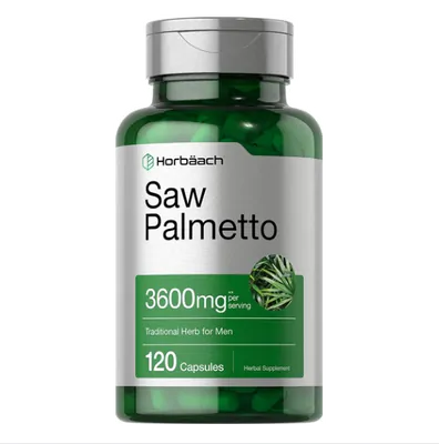 Extrato de Saw Palmetto, 3600mg, 120 Cápsulas Horbaach